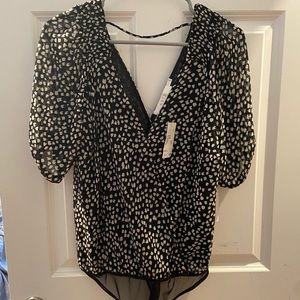 NWT ASTR the label polka dot body suit